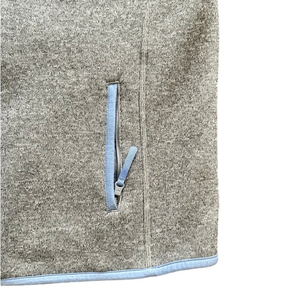 Vineyard Vines Girls Fleece Zip Vest Gray Blue XL 16 - Picture 2 of 6